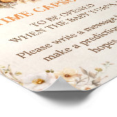 Little Pumpkin Herfst Baby shower Time Capsule Sig Poster (Hoek)