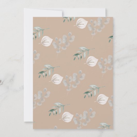 Little Pumpkin | Herfst Baby Sprinkle Kaart (Achterkant)