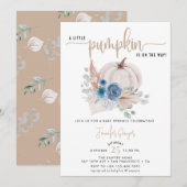 Little Pumpkin | Herfst Baby Sprinkle Kaart (Voorkant / Achterkant)