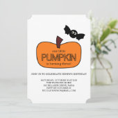 Little Pumpkin Herfst Birthday Kaart (Staand voorkant)