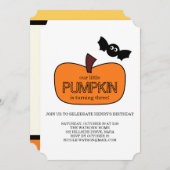 Little Pumpkin Herfst Birthday Kaart (Voorkant / Achterkant)