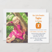 Little Pumpkin Herfst Birthday Kaart (Voorkant)