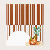 Little Pumpkin Herfst Blank Place kaart (Buitenkant ongevouwen)