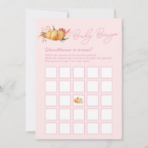 Little Pumpkin Herfst Bloemendouche Baby Bingo Kaa Kaart