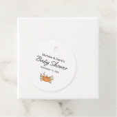 Little Pumpkin Herfst Boho Baby shower Bedankjes Labels (In situ)
