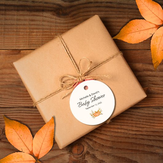 Little Pumpkin Herfst Boho Baby shower Bedankjes Labels