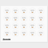 Little Pumpkin Herfst Boho Baby shower Ronde Sticker (Vel)