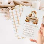 Little Pumpkin Herfst Boho Girl Baby shower Kaart