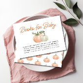 Little Pumpkin Herfst Books for Baby shower Informatiekaartje