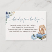 Little Pumpkin Herfst Boy Baby shower Boeken voor  Informatiekaartje (Voorkant)