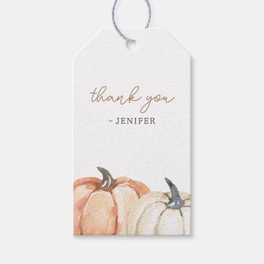 Little Pumpkin Herfst Cadeaulabel (Voorkant)