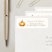 Little Pumpkin Herfst Douche Verjaardag Etiket