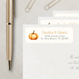 Little Pumpkin Herfst Douche Verjaardag Etiket