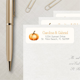 Little Pumpkin Herfst Douche Verjaardag Etiket