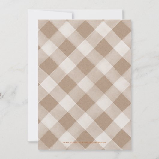 Little PUMPKIN Herfst Floral Birthday Party Invita Kaart (Achterkant)