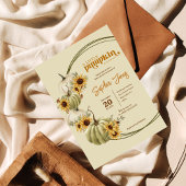 Little Pumpkin Herfst Flower Waterverf Baby shower Kaart