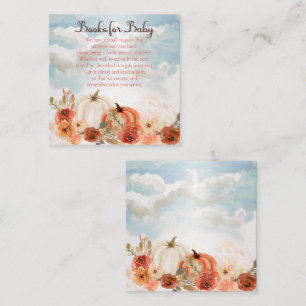 Little Pumpkin   Herfst Girl Books voor Baby showe Informatiekaartje