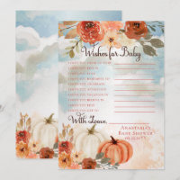 Little Pumpkin | Herfst Girl Shower wenst Baby