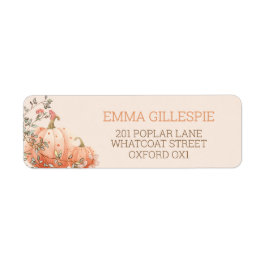 Little Pumpkin Herfst Herfst Baby shower Adres Etiket