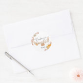 Little Pumpkin Herfst herfst Baby shower dank u Ronde Sticker (Envelop)