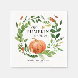Little Pumpkin Herfst in Love Baby shower Herfst Servet
