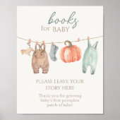 Little Pumpkin Herfst Kleding Boy Boeken voor Baby Poster (Voorkant)