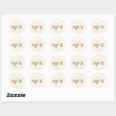 Little Pumpkin Herfst Kleding Meisje Baby shower Ronde Sticker (Vel)