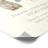 Little Pumpkin Herfst Kleding Meisje Boeken voor B Poster (Hoek)