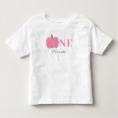 Little Pumpkin Herfst Pastel Pink eerste verjaarda Kinder Shirts (Voorkant)