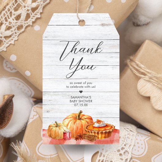 Little Pumpkin Herfst Picknick Baby shower Favorie Cadeaulabel