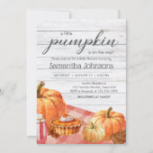 Little Pumpkin Herfst Picnic Baby shower Kaart (Voorkant)