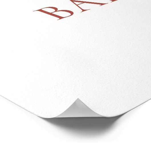 Little Pumpkin Herfst Pink Girl Baby shower Welkom Poster (Hoek)