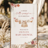 Little Pumpkin Herfst Pink Girl Baby shower Welkom Spandoek