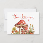 Little Pumpkin Herfst Retro Leopard Bow Baby showe Bedankkaart (Voorkant)