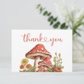 Little Pumpkin Herfst Retro Leopard Bow Baby showe Bedankkaart (Staand voorkant)