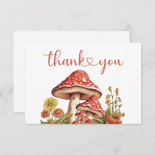 Little Pumpkin Herfst Retro Leopard Bow Baby showe Bedankkaart (Voorkant / Achterkant)