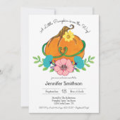 Little Pumpkin Herfst Theme Baby Shower Invitation Kaart (Voorkant)