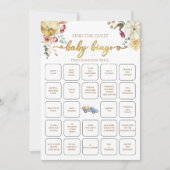 Little Pumpkin Herfst Vind de gast Baby bingo spel Kaart (Voorkant)