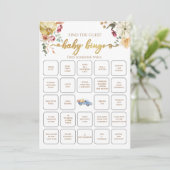 Little Pumpkin Herfst Vind de gast Baby bingo spel Kaart (Staand voorkant)