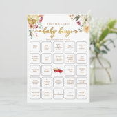 Little Pumpkin Herfst Vind de gast Baby bingo spel Kaart (Staand voorkant)