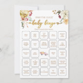 Little Pumpkin Herfst Vind de gast Baby bingo spel Kaart (Voorkant)