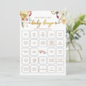 Little Pumpkin Herfst Vind de gast Baby bingo spel Kaart (Staand voorkant)