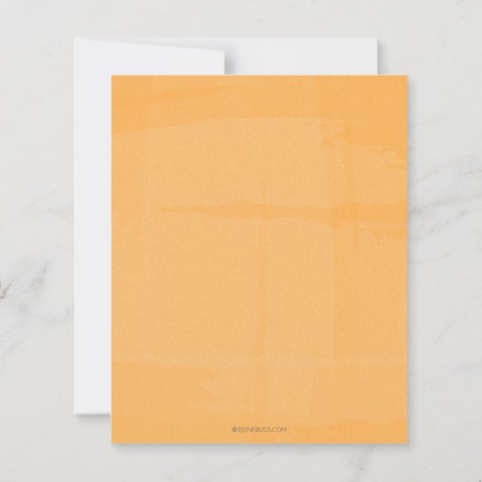 Little Pumpkin Herfst Wreator Baby shower Invitati (Achterkant)