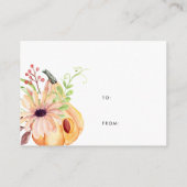 Little Pumpkin | Invoegsel voor de uitnodiging voo Informatiekaartje (Achterkant)