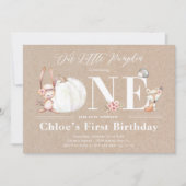 Little Pumpkin is een verjaardagsuitnodiging voor  Kaart (Voorkant)