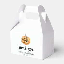 Little Pumpkin is on the way Baby Shower  Bedankdoosjes