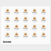 Little Pumpkin is on the way Baby Shower  Ronde Sticker (Vel)