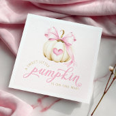 Little Pumpkin is onderweg naar Pink Baby shower N Servet