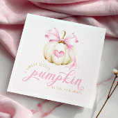 Little Pumpkin is onderweg naar Pink Baby shower N Servet