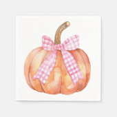 Little Pumpkin is op de weg Baby shower Servet (Voorkant)